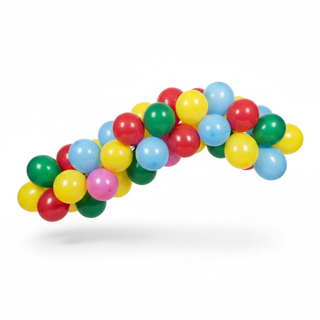 Vibrant colorful latex balloons for party decoration