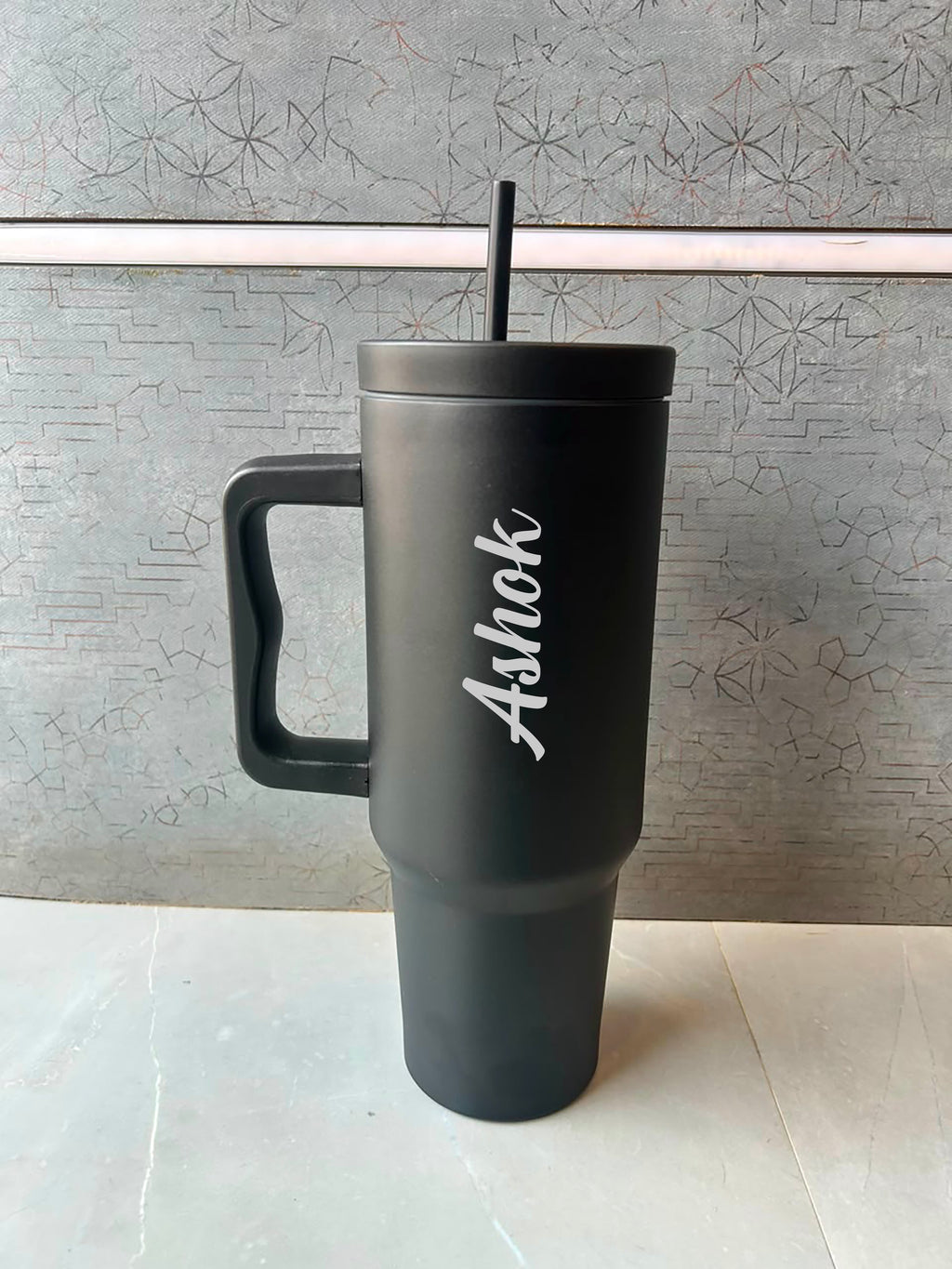 Personalized Hydra Tumbler | Custom Insulated Travel Mug with Straw | LG Events & Gifts Galore