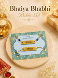 Personalized Bhaiya Bhabhi Rakhi Gift | Custom Name Rakhi Bracelet Set for Brother & Sister-in-Law | Raksha Bandhan Gift | Gifts Galore
