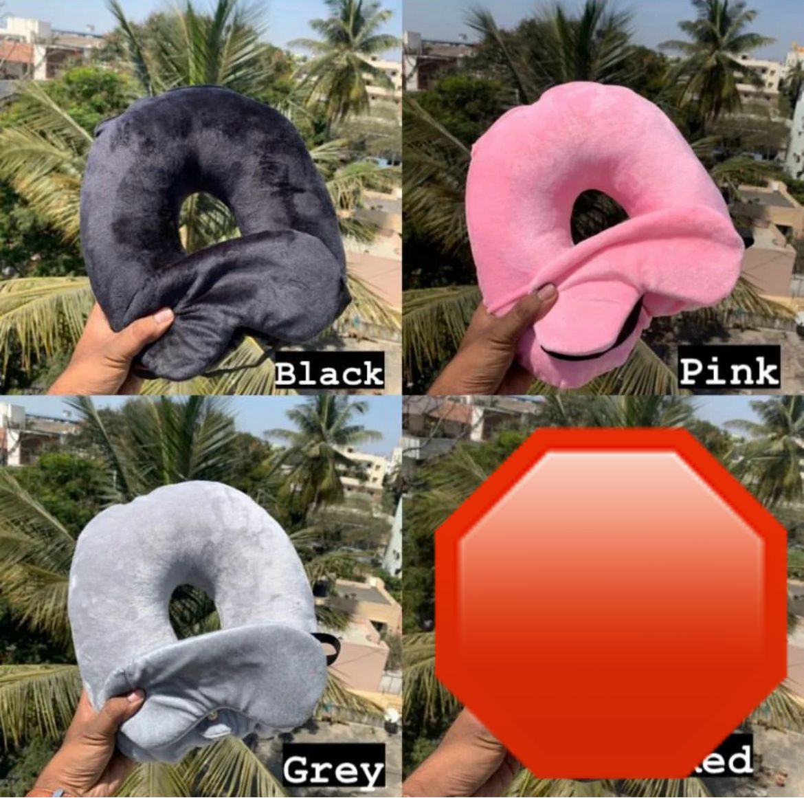 Premium Travel Pillow & Eye Mask Set | Comfortable Neck Support for Travel & Sleep