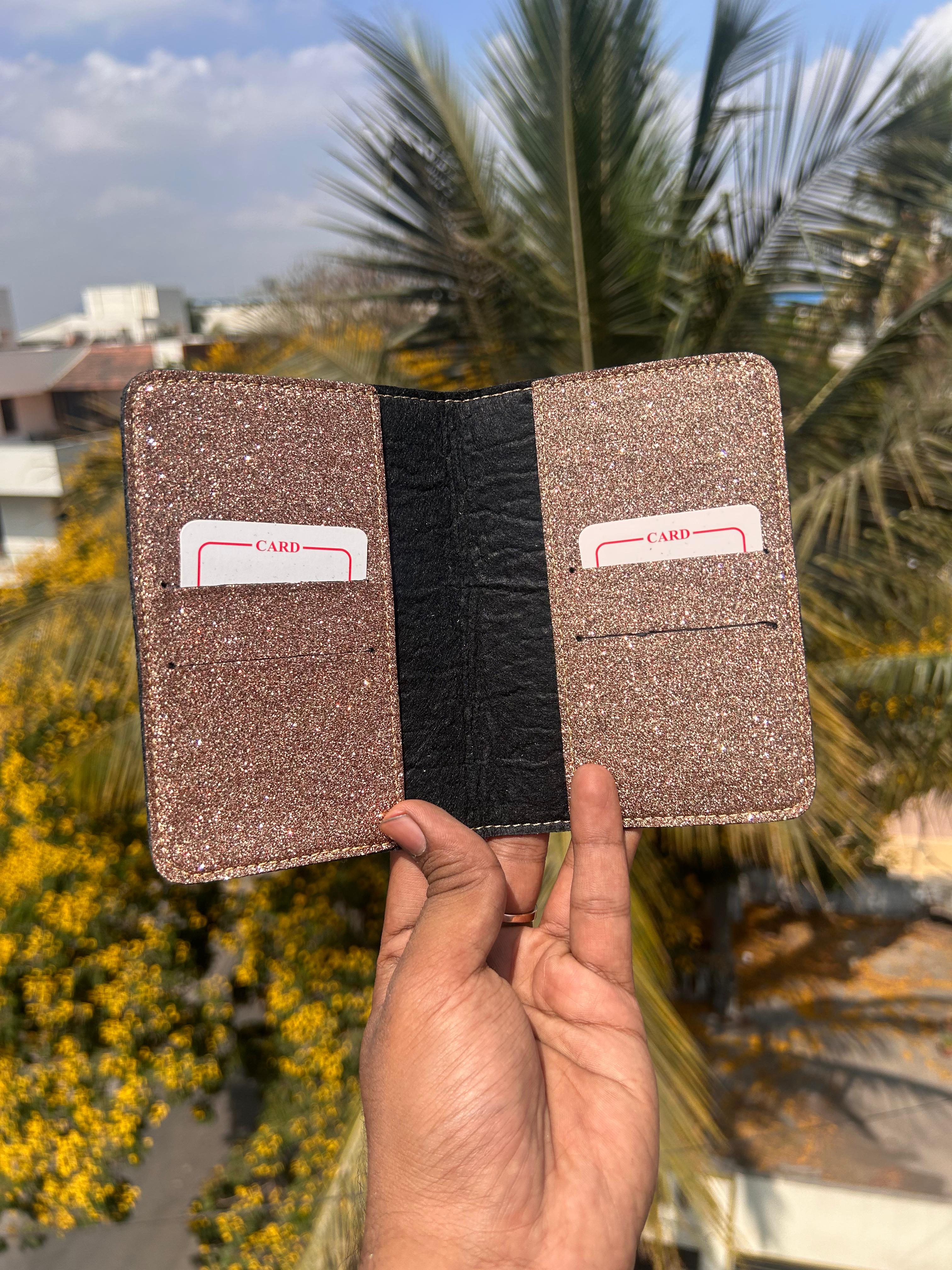 Glitter Passport Cover | Stylish Travel Passport Holder for Men & Women