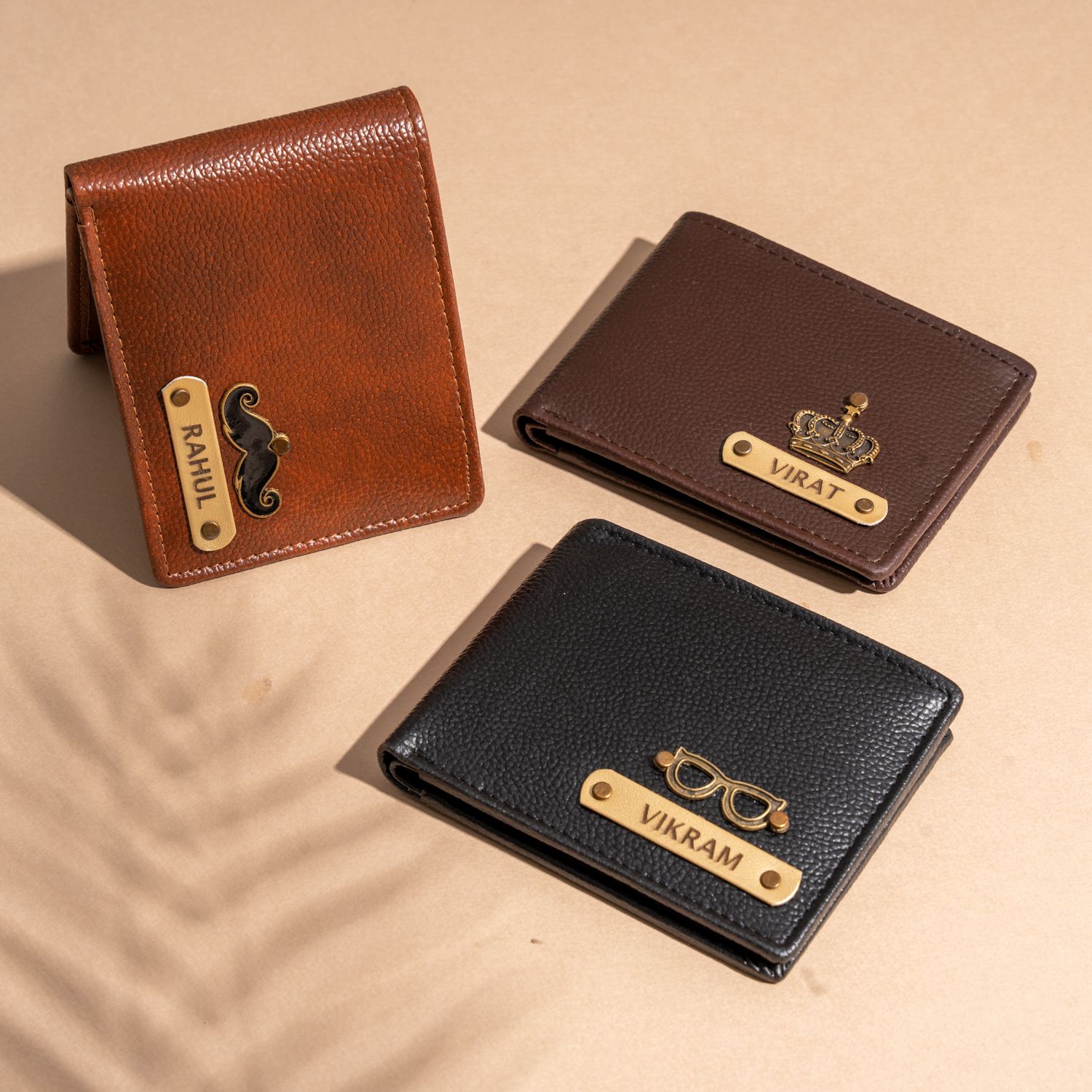 Premium Executive Men Wallet with Custom Name Plate | Personalized Leather Wallet for Corporate Gifting & Daily Use