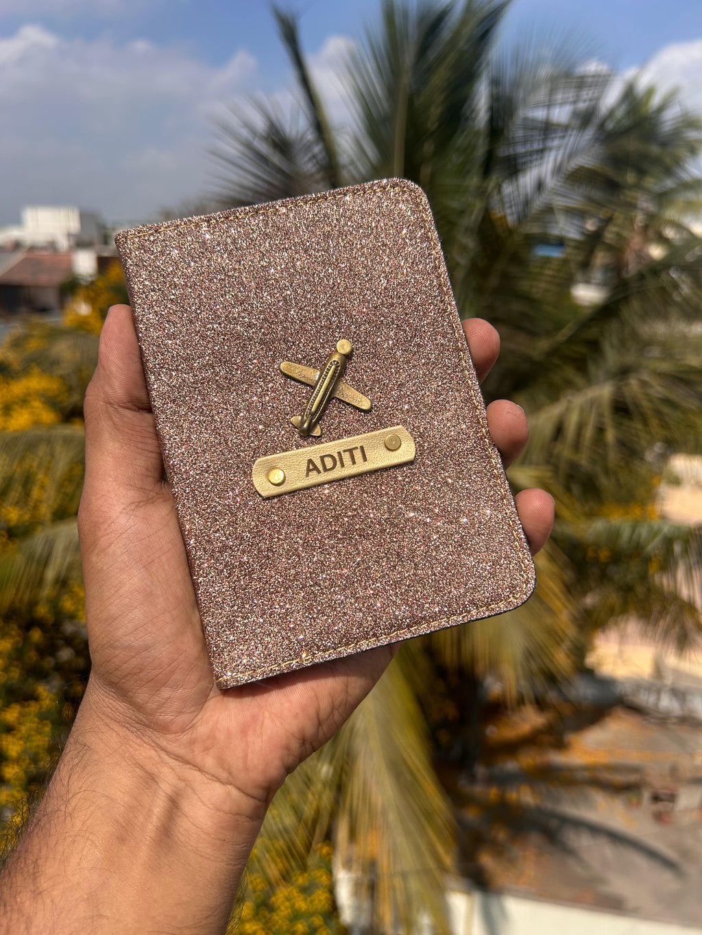 Glitter Passport Cover | Stylish Travel Passport Holder for Men & Women