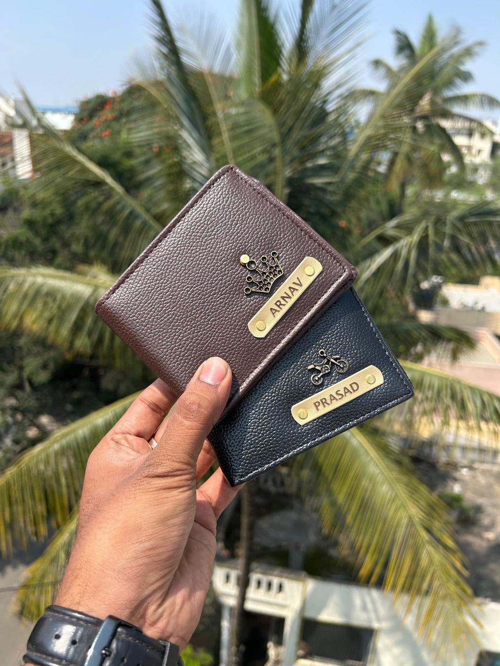 Premium Executive Men Wallet with Custom Name Plate | Personalized Leather Wallet for Corporate Gifting & Daily Use