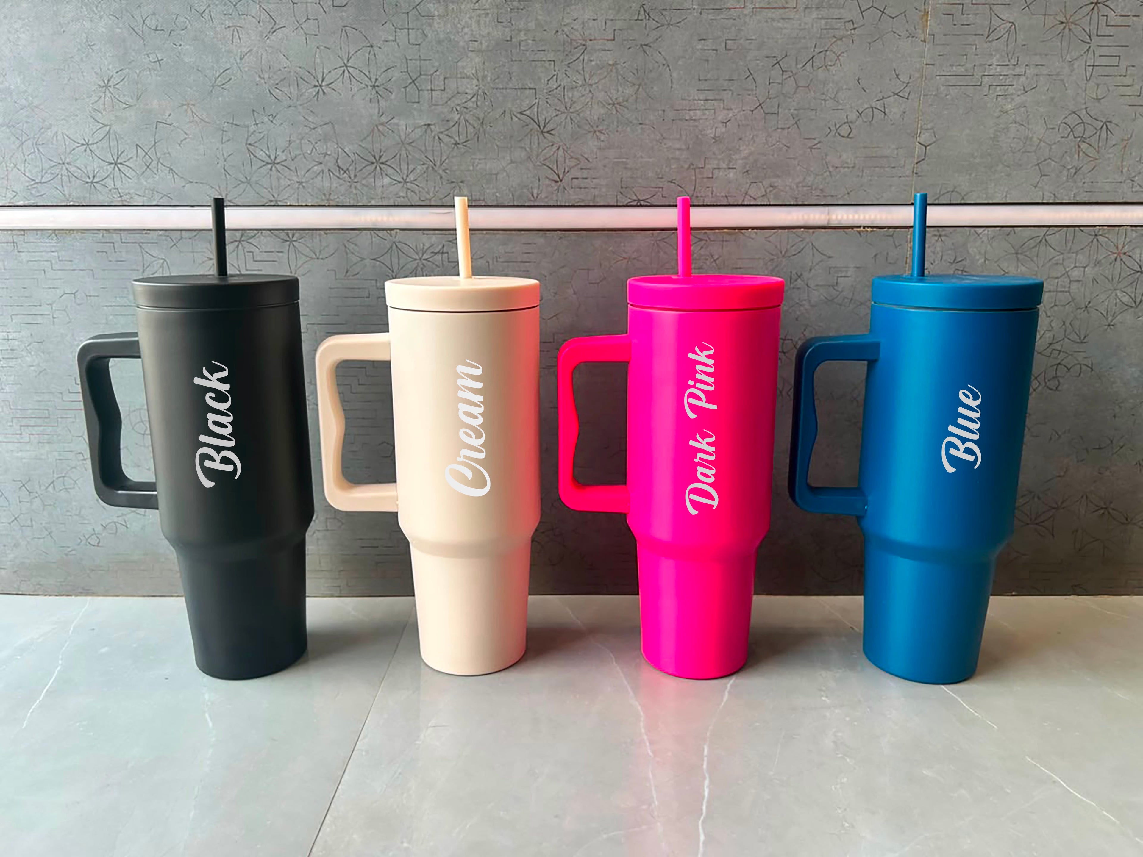 Personalized Hydra Tumbler | Custom Insulated Travel Mug with Straw | LG Events & Gifts Galore
