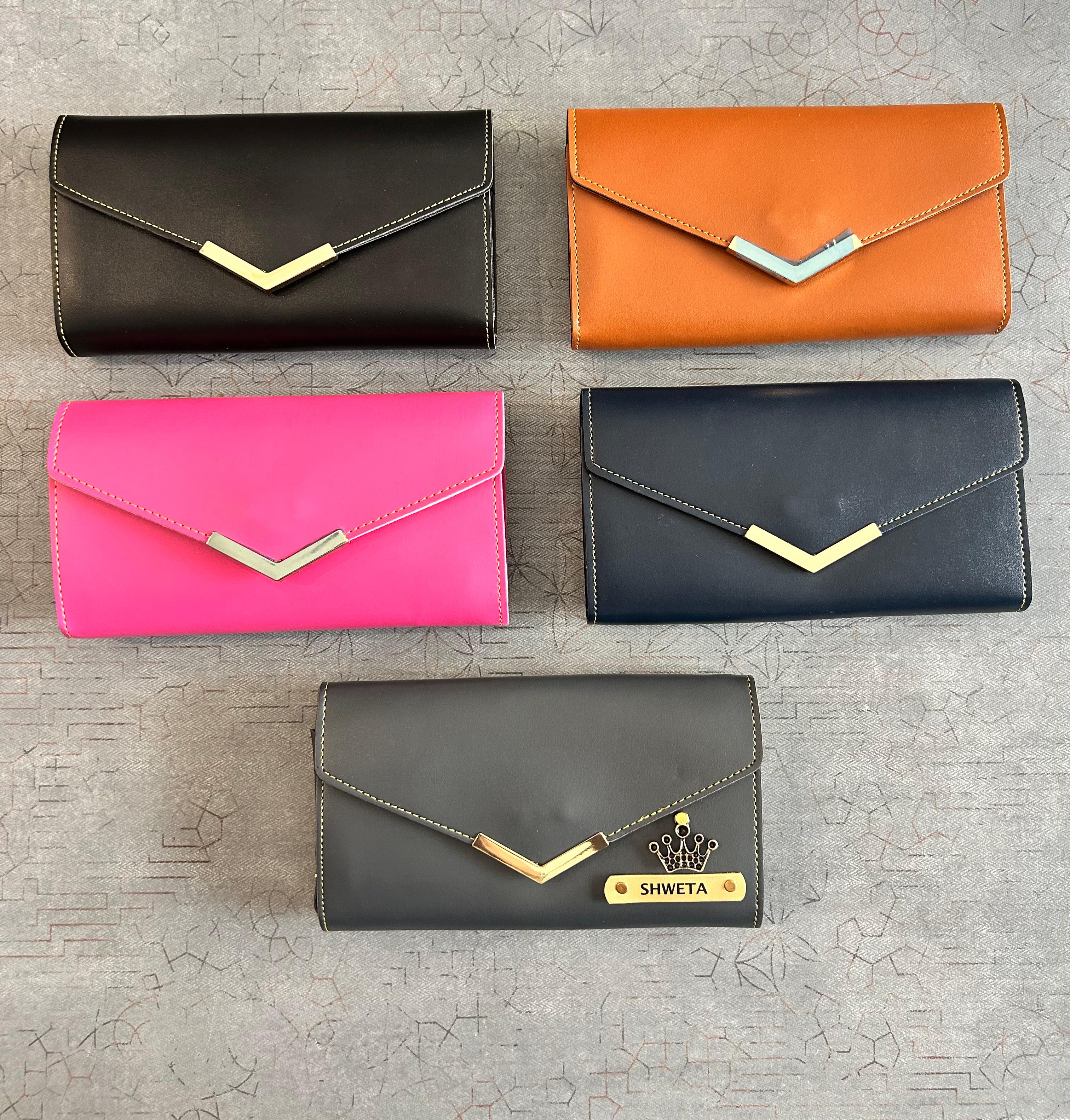 Personalized Ladies Wallet for Women | Premium Leather Clutch Wallet Gift for Her